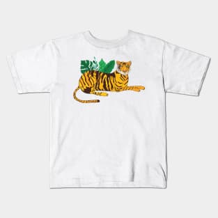 Wild cats taking some time to be beautiful Kids T-Shirt